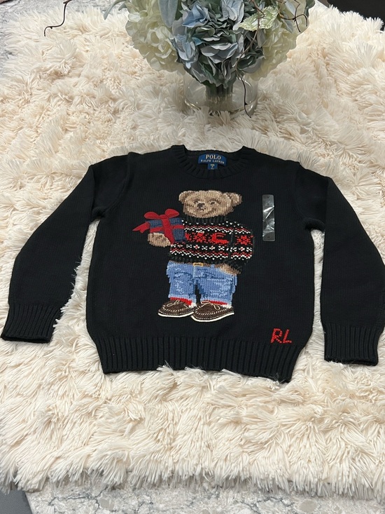 Polo Ralph Lauren Other - 🎉Host Pick 2x🎉Polo Ralph Lauren Boys Black Polo Bear Sweater - Size S (8)